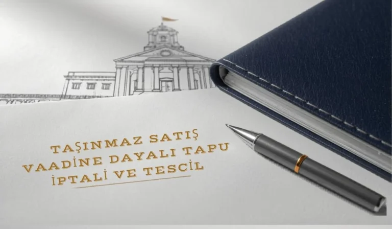 Tapu iptali ve tescil davası için taşınmaz satış vaadi belgesi, kalem ve resmi yapı çizimi