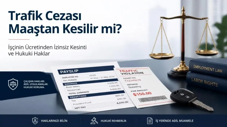 İşçinin maaşından trafik cezası kesintisi yapılması ve hukuki şartları
